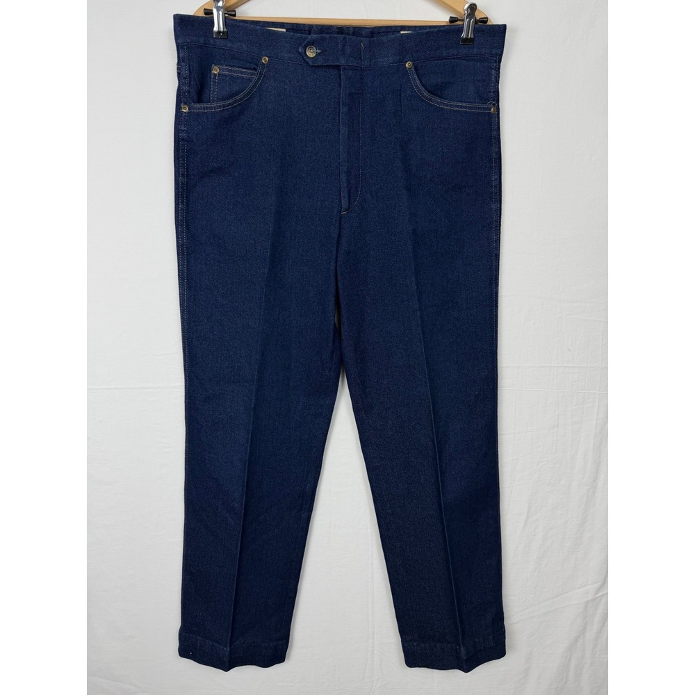 Sansabelt System Vintage Pants Women's 18‎ Blue Denim Style Trousers western